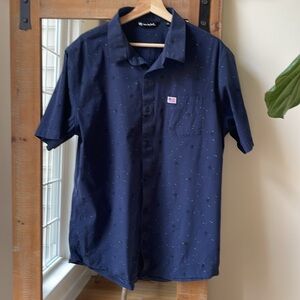 Travis Matthew Valley Forge Woven Short Sleeve Shirt Size XL